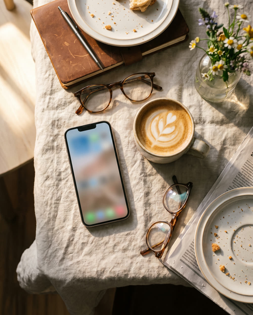 Social feed op telefoon