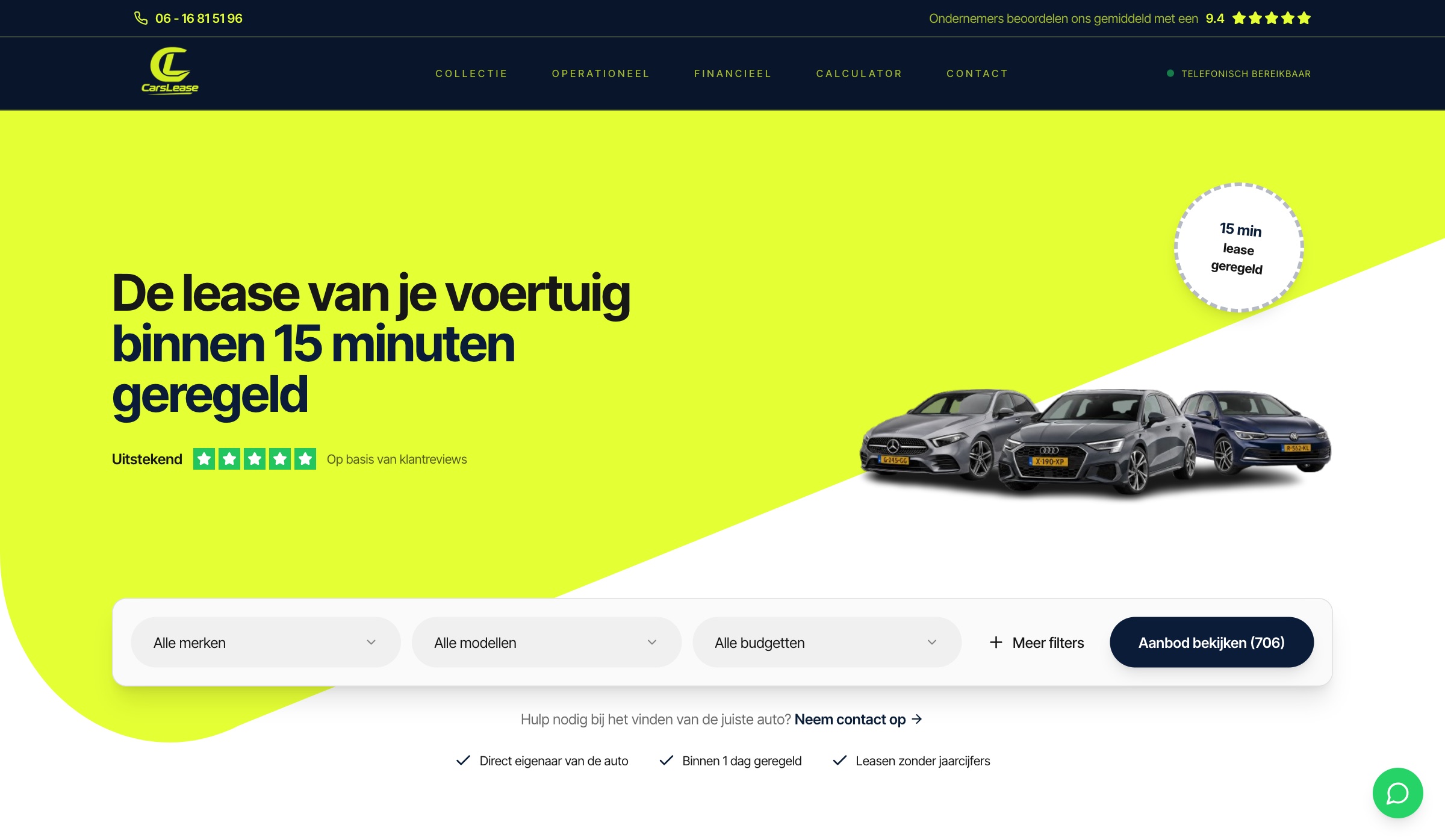 CarsLease website